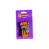 Набор ключей складной KLONK PROTECT 11in1 2/2.5/3/4/5/6/8мм с выжимкой, мультитул, оранжевый/10522